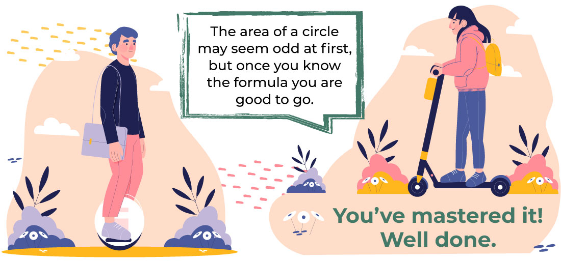 Wrapping Up - area of a circle