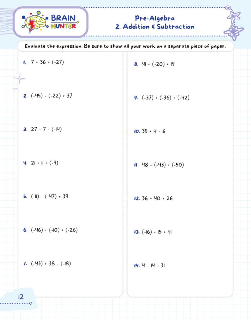 Math Practice Workbook: PRE-ALGEBRA: 1400+ Questions Math Practice Workbook: PRE-ALGEBRA: 1400+ Questions