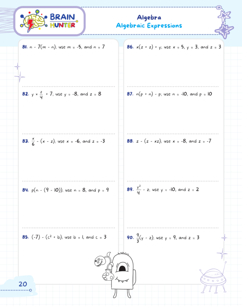 High School Algebra Practice Workbook High School Algebra Practice Workbook