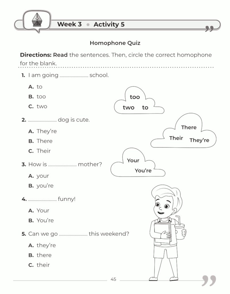 2nd Grade Spelling And Grammar: Daily Practice Workbook