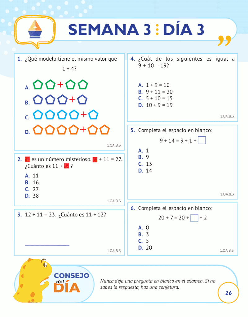 1st Grade Common Core Math: Spanish Edition