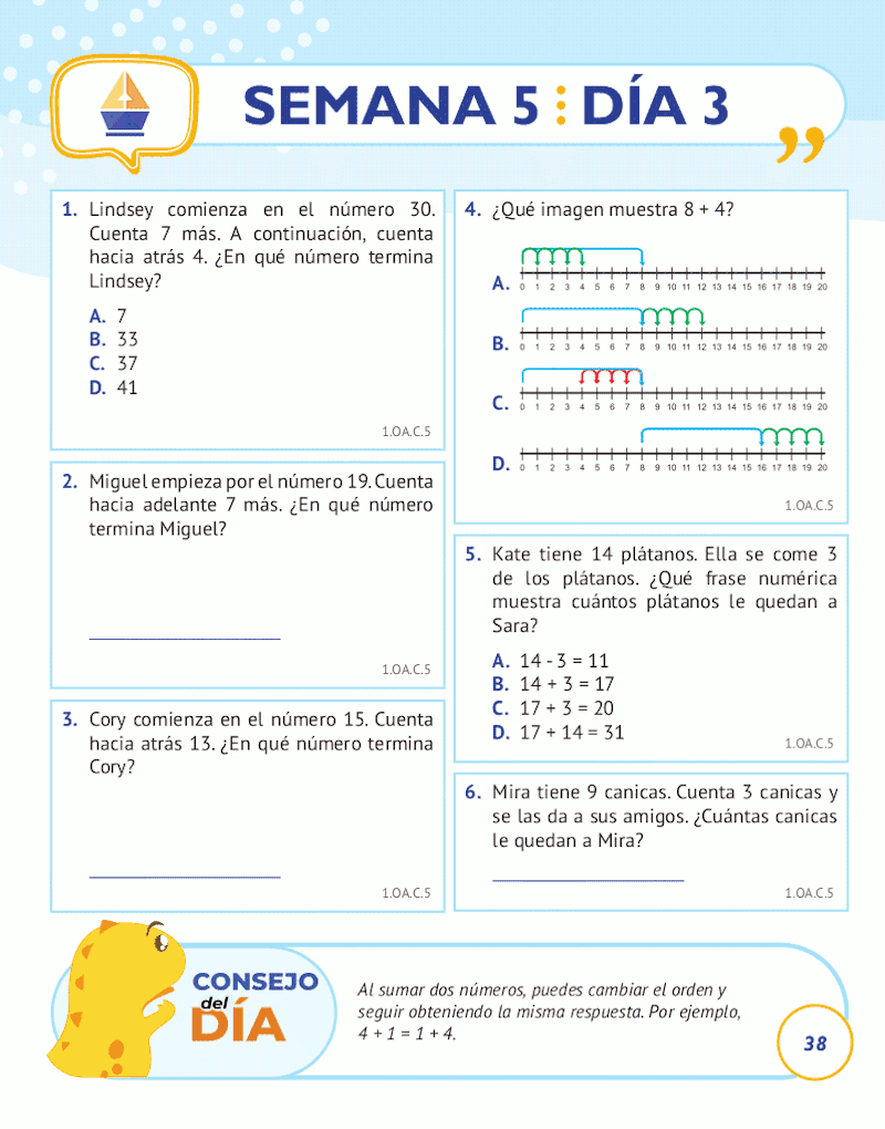 1st Grade Common Core Math: Spanish Edition