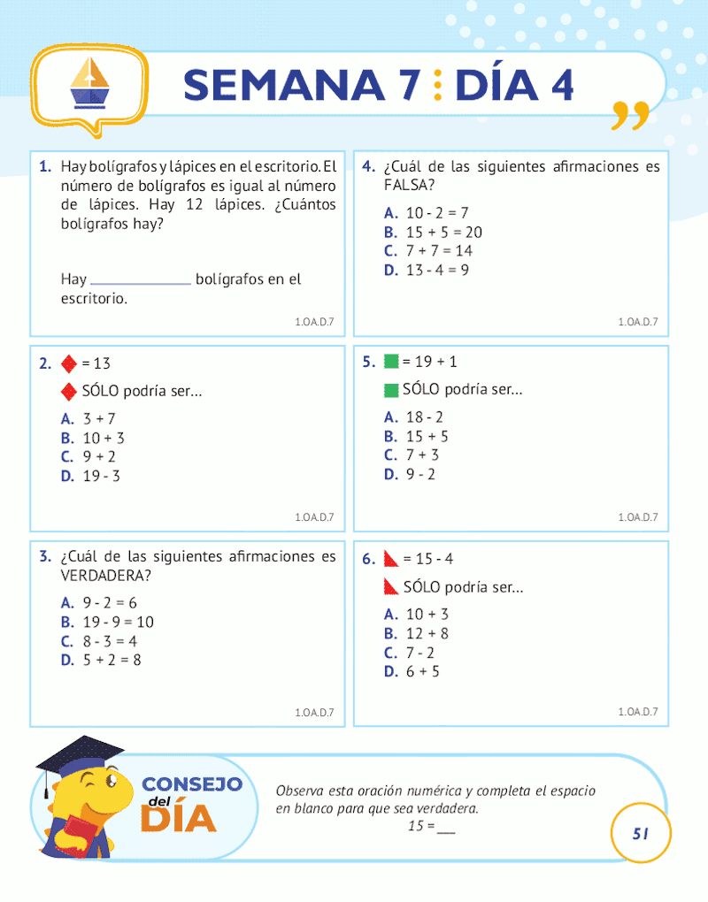1st Grade Common Core Math: Spanish Edition