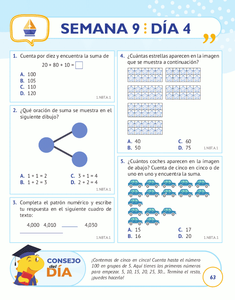 1st Grade Common Core Math: Spanish Edition