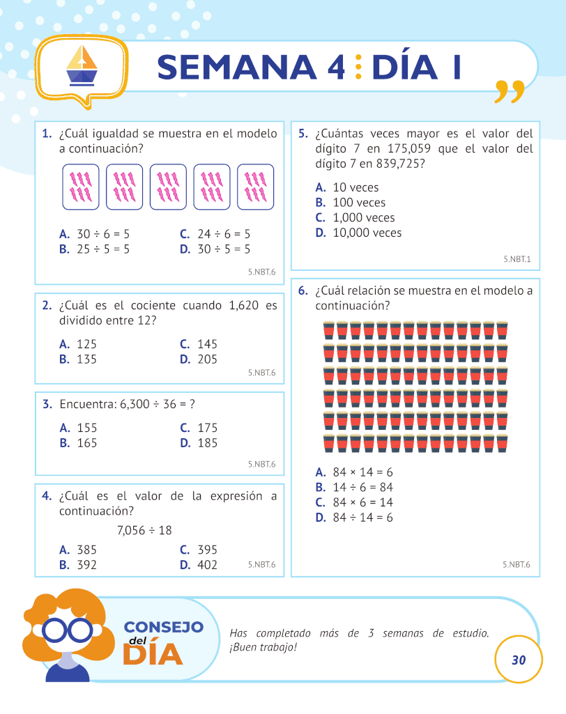 5th Grade Common Core Math: Spanish Edition 5th Grade Common Core Math: Spanish Edition