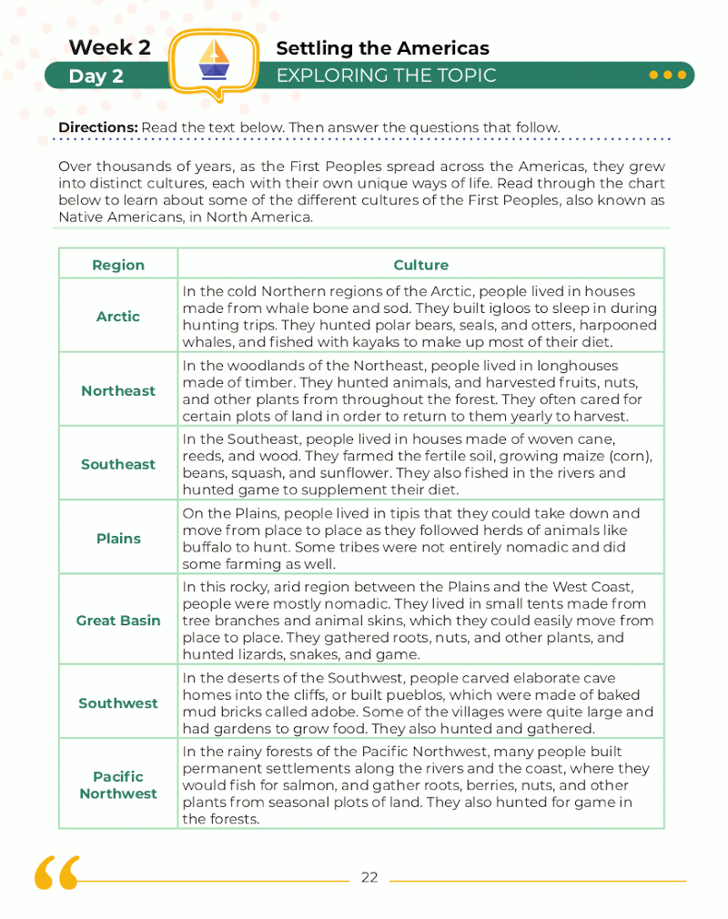 5th Grade Social Studies: Daily Practice Workbook