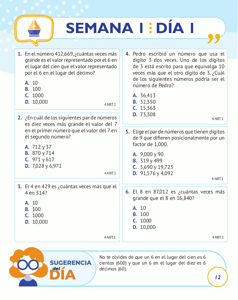 4th Grade Common Core Math: Spanish Edition 4th Grade Common Core Math: Spanish Edition