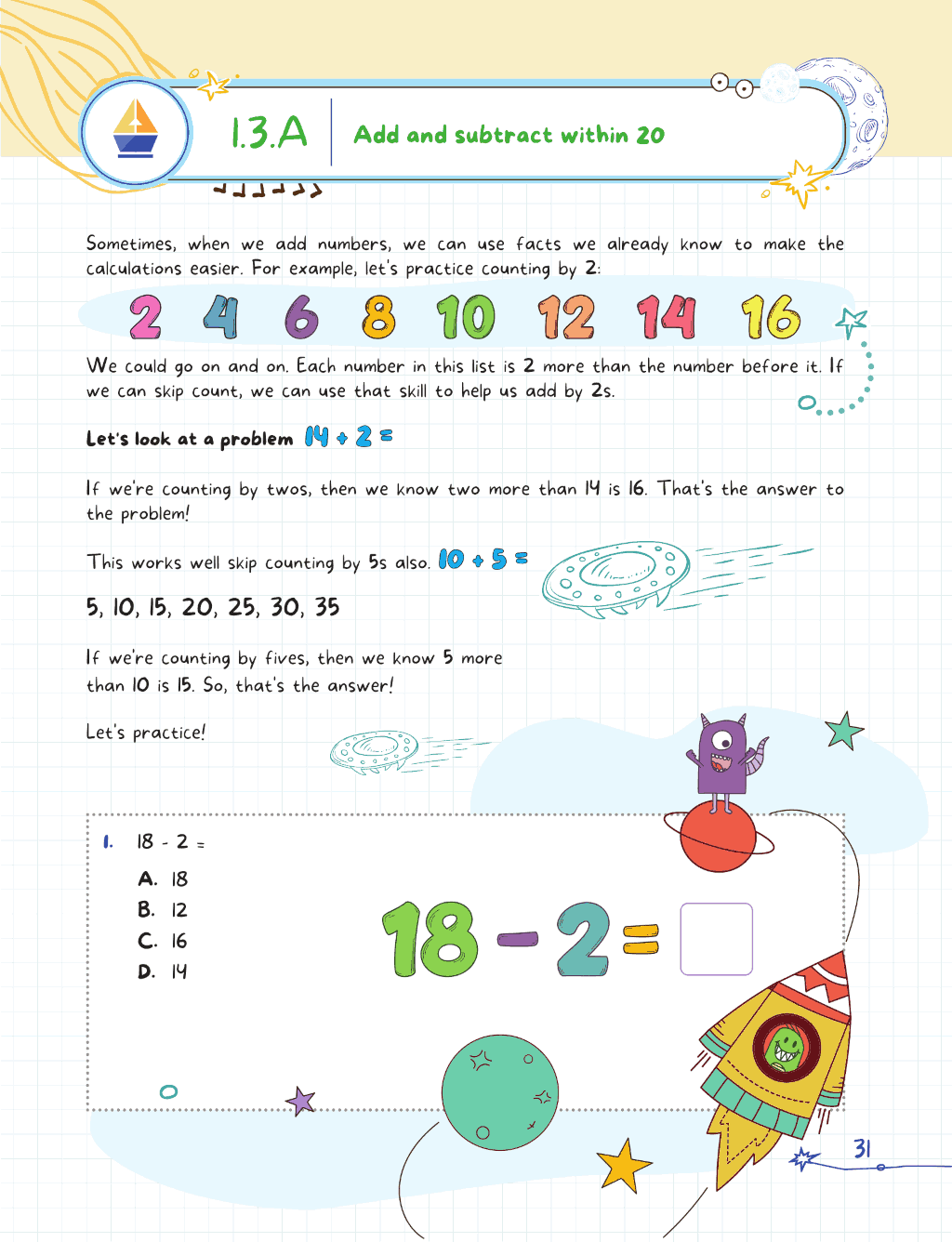1st Grade Introducing Math & Science Workbook