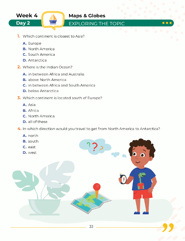3rd Grade Social Studies: Daily Practice Workbook