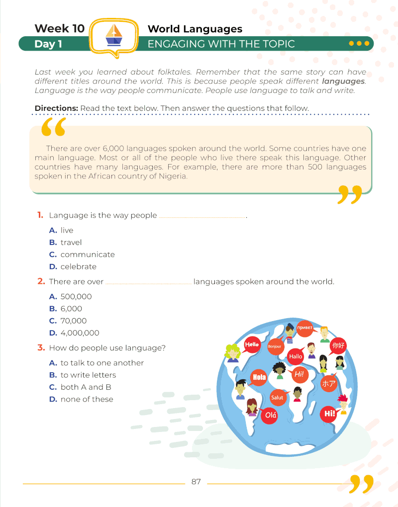 3rd Grade Social Studies: Daily Practice Workbook