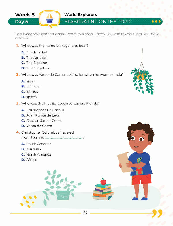 2nd Grade Social Studies: Daily Practice Workbook