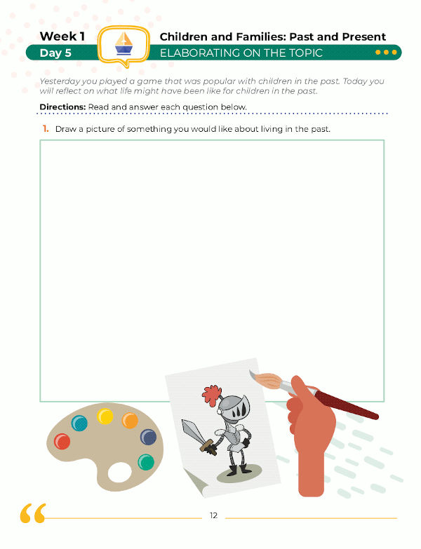 Kindergarten Social Studies: Daily Practice Workbook