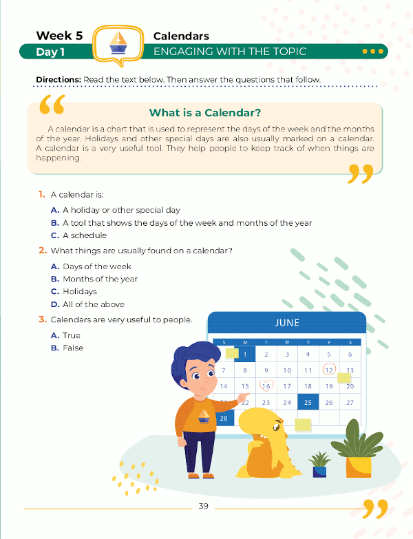 Kindergarten Social Studies: Daily Practice Workbook