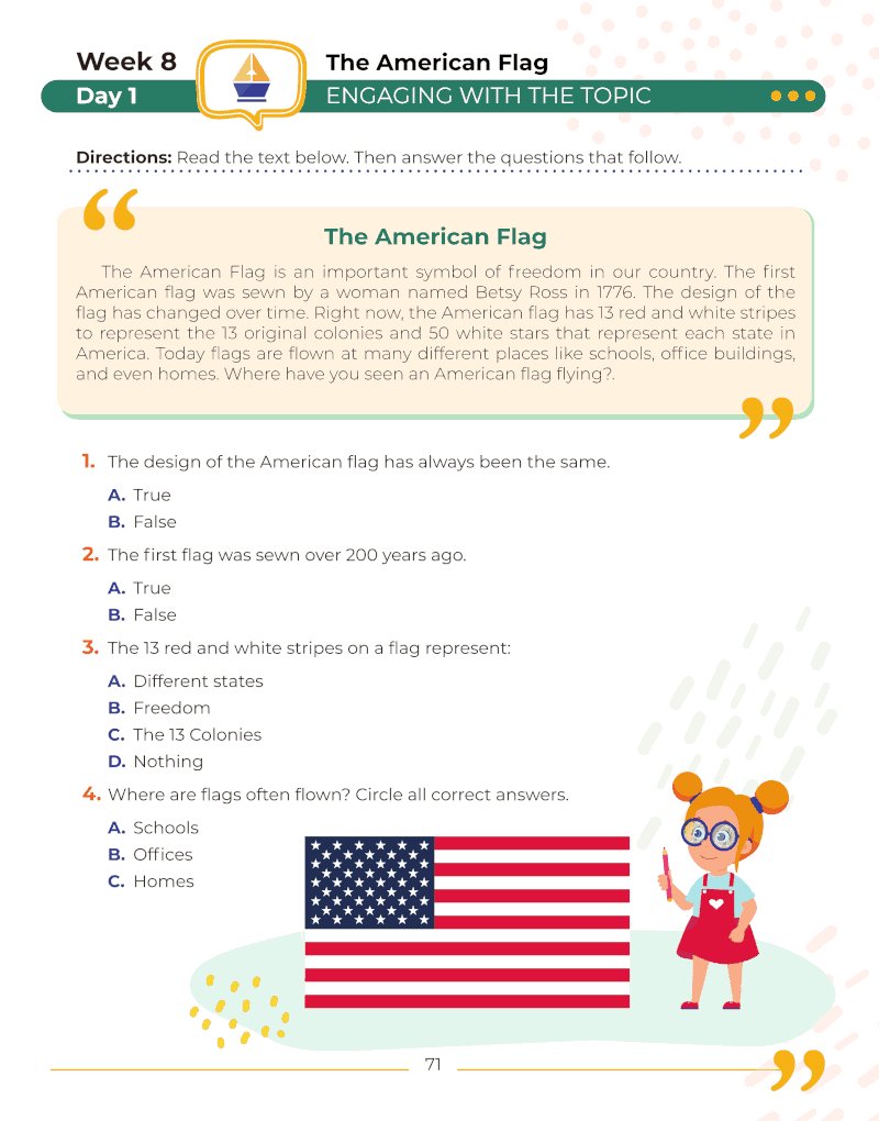 Kindergarten Social Studies: Daily Practice Workbook