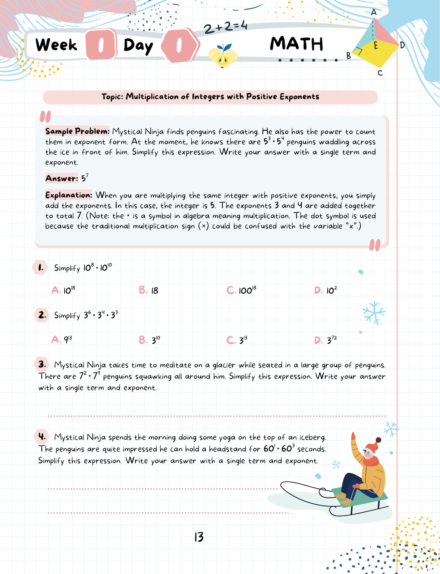 Kids Winter Academy By Argoprep: Grade 8