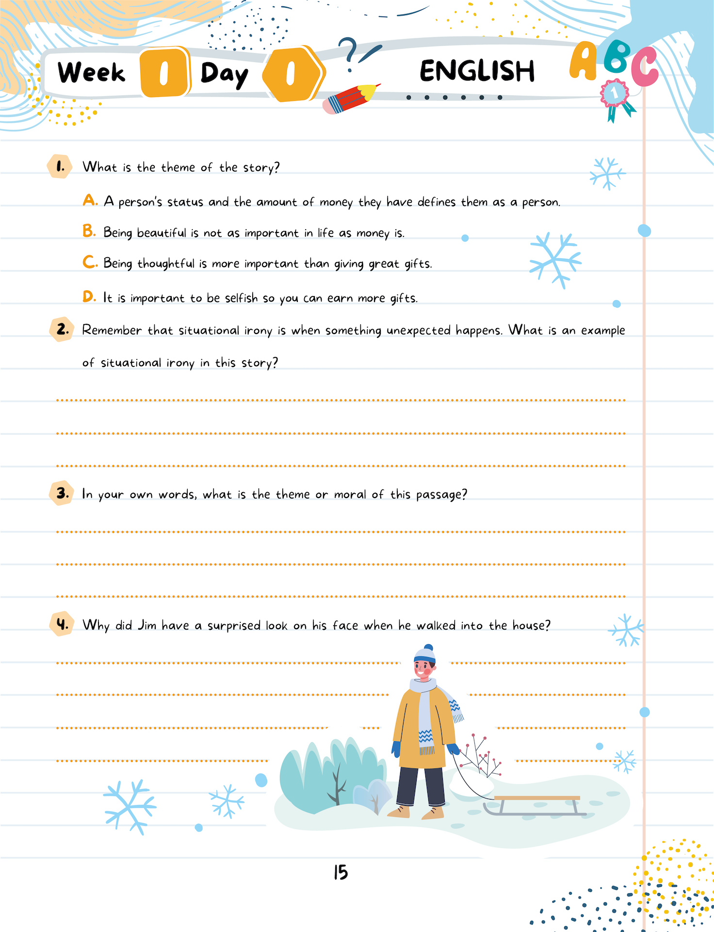 Kids Winter Academy By Argoprep: Grade 8