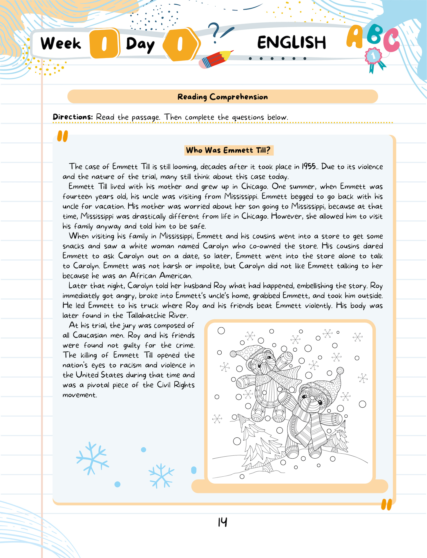 Kids Winter Academy by ArgoPrep: Grade 7