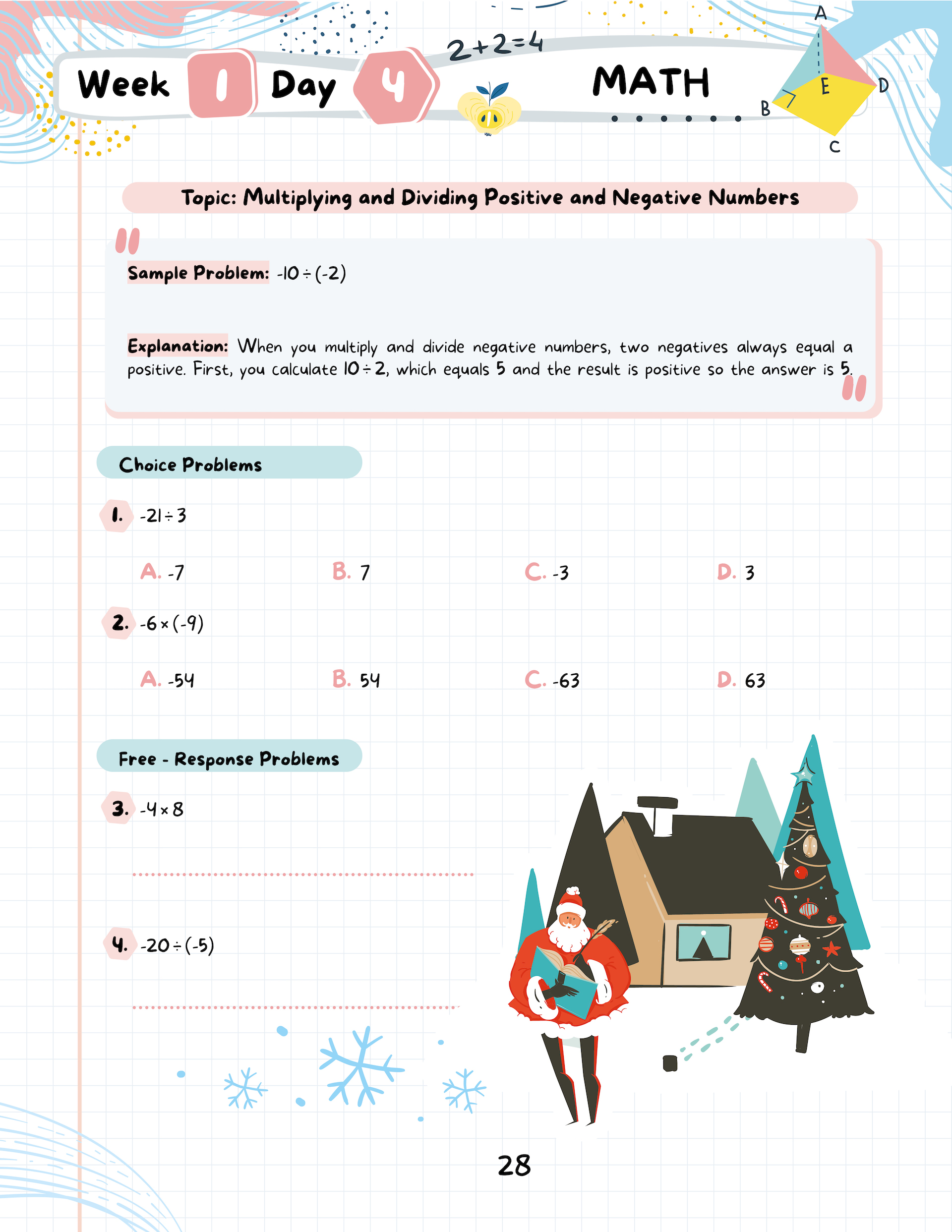Kids Winter Academy by ArgoPrep: Grade 6