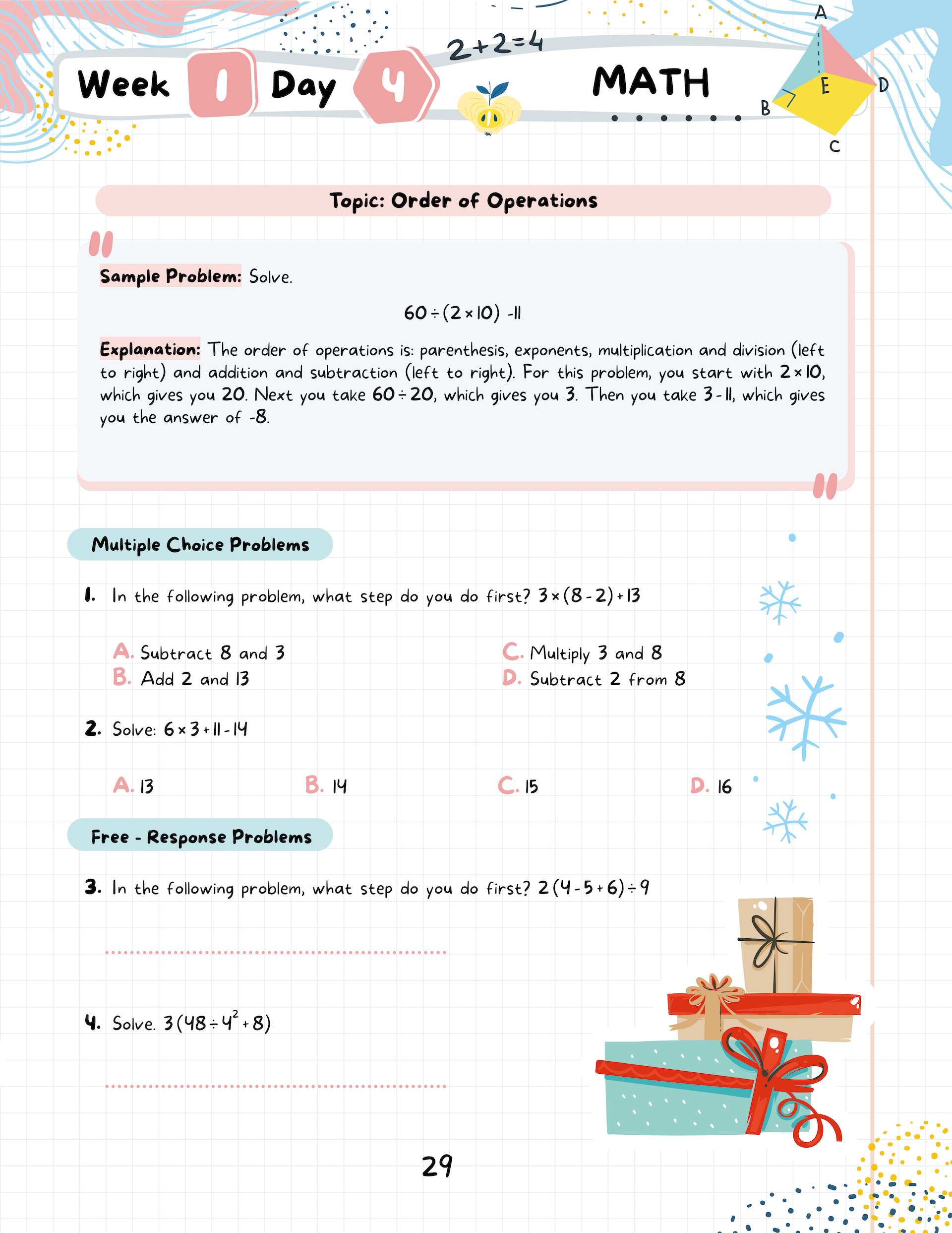 Kids Winter Academy by ArgoPrep: Grade 6