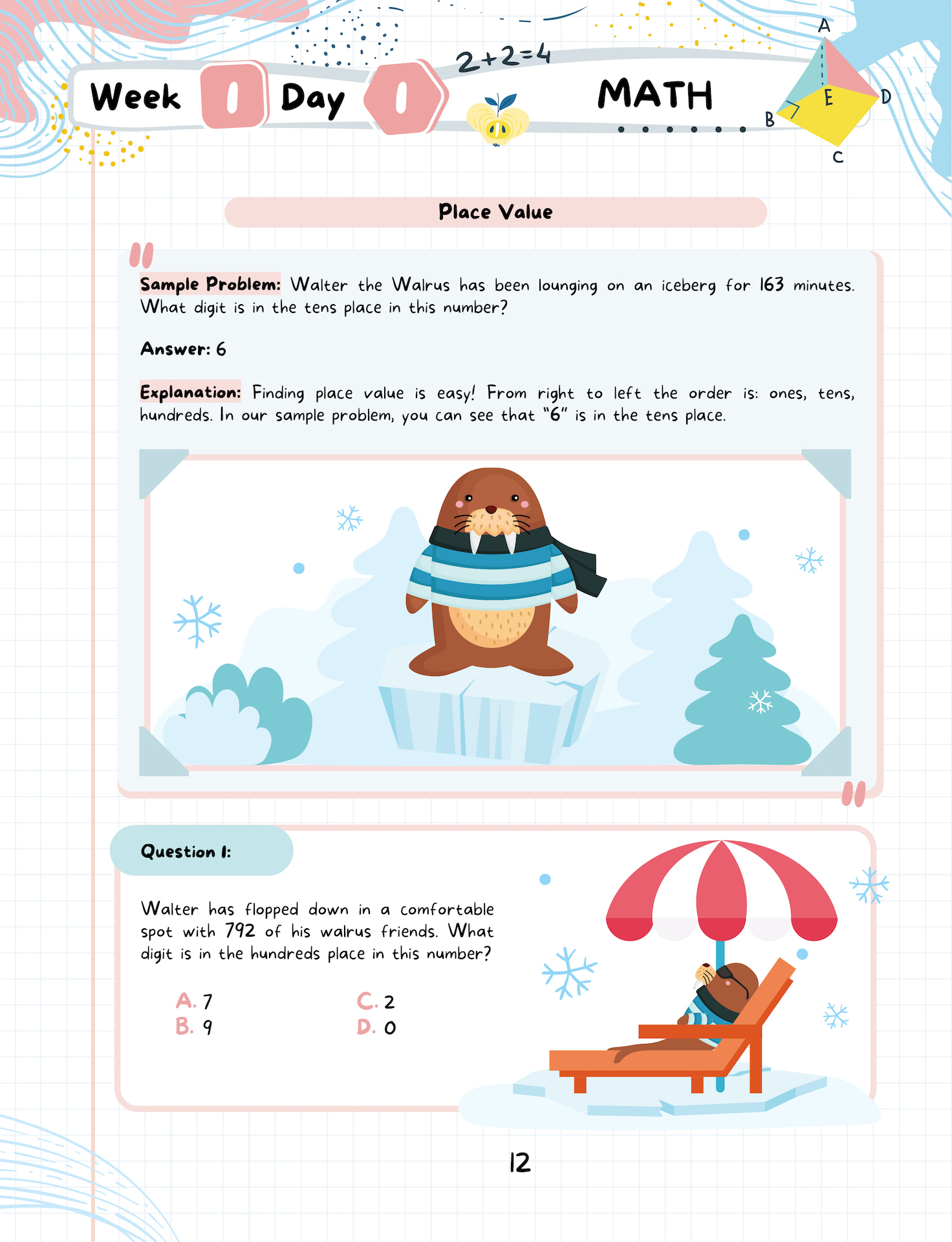 Kids Winter Academy by ArgoPrep: Grade 3