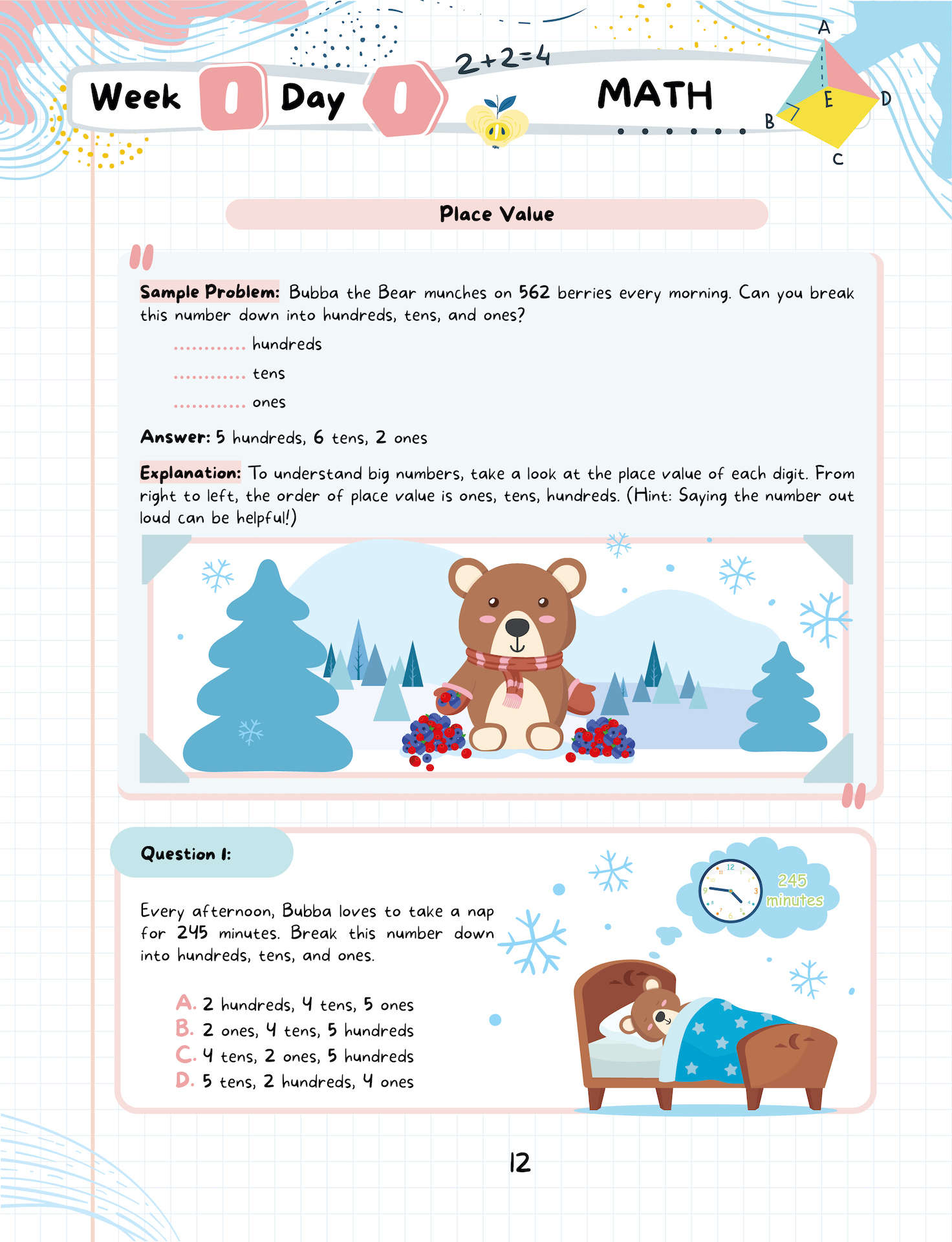 Kids Winter Academy by ArgoPrep: Grade 2