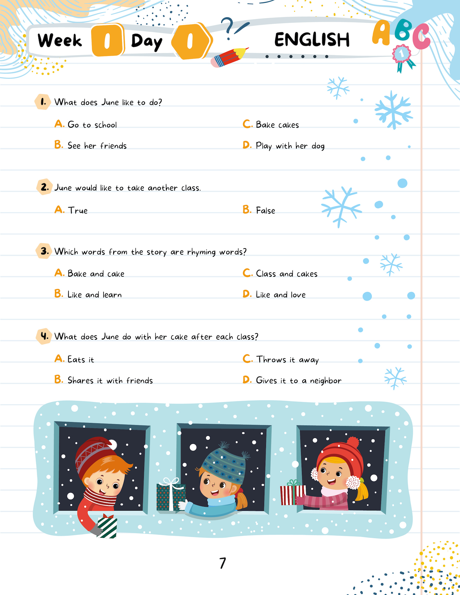 Kids Winter Academy by ArgoPrep: Grade 1 Kids Winter Academy by ArgoPrep: Grade 1