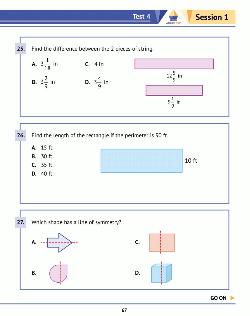 4th Grade Math Practice Book: 8 Full-Length Simulated Math Tests