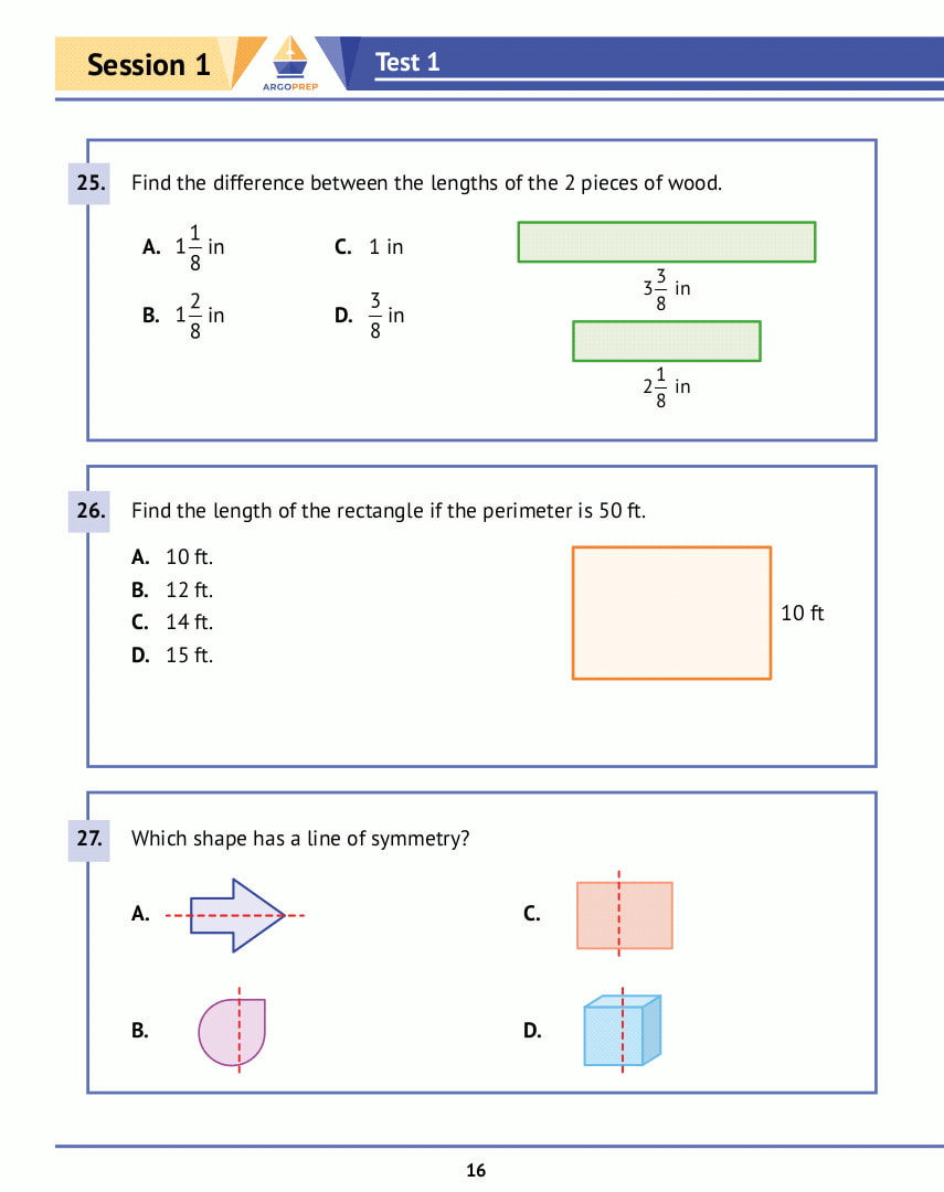 4th Grade Math Practice Book: 8 Full-Length Simulated Math Tests