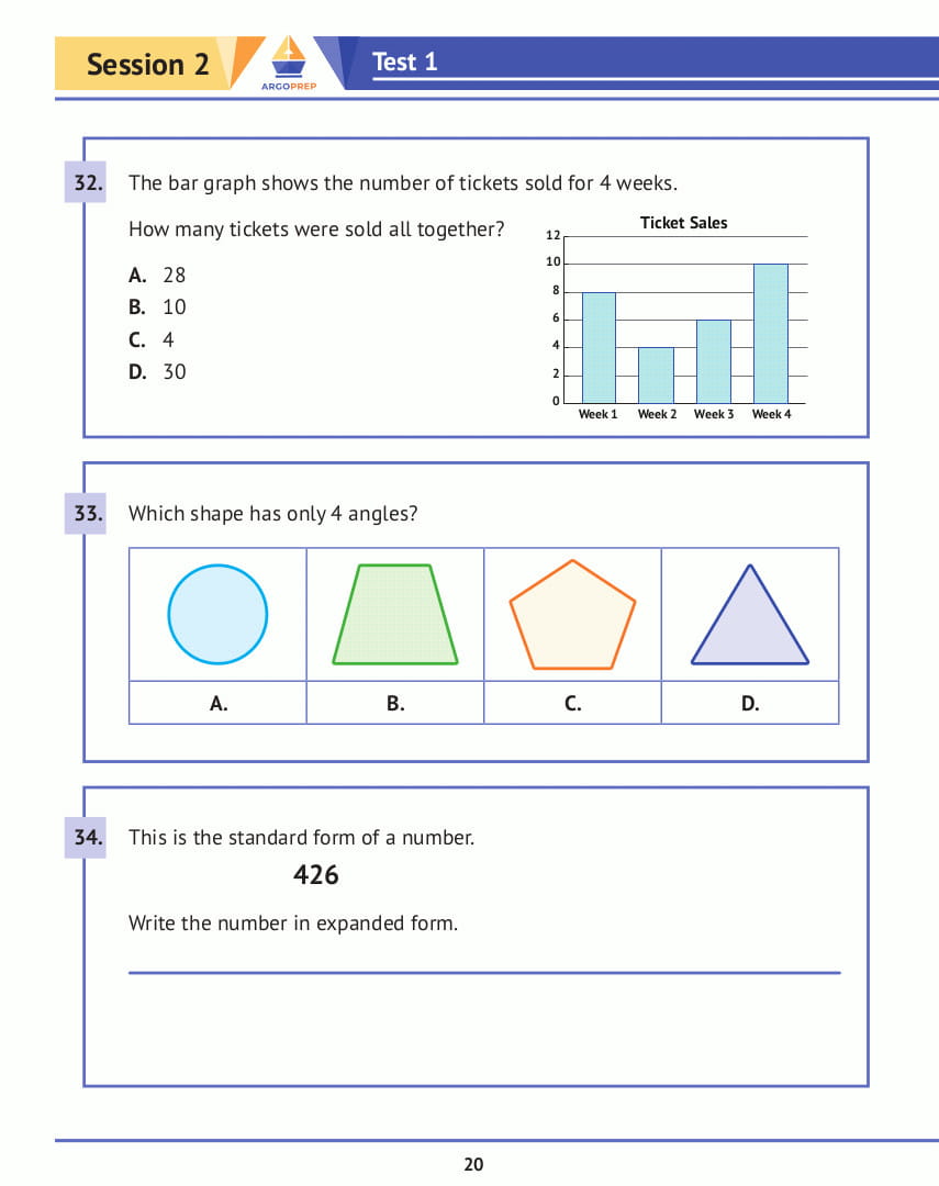 2nd Grade Math Practice Book: 8 Full-Length Simulated Math Tests