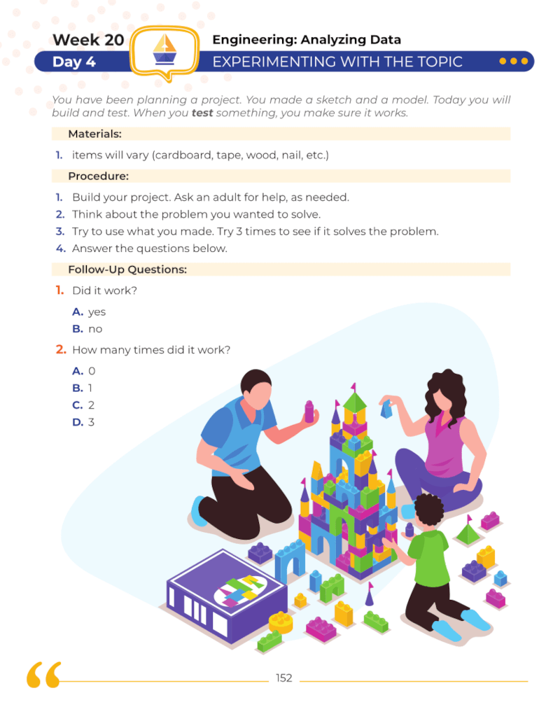 Kindergarten Science: Daily Practice Workbook | 20 Weeks of Fun Activities