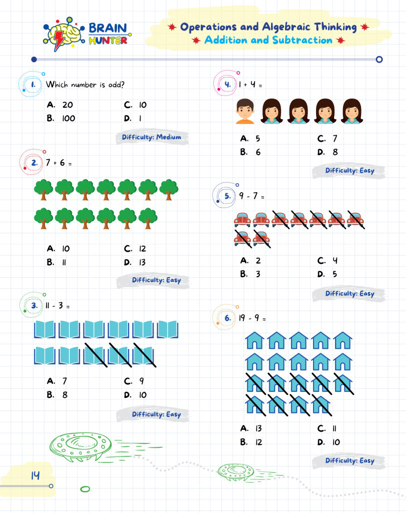 Math Practice Workbook For Grades 1-3