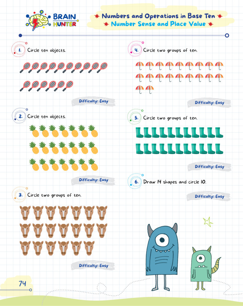 Math Practice Workbook For Grades 1-3