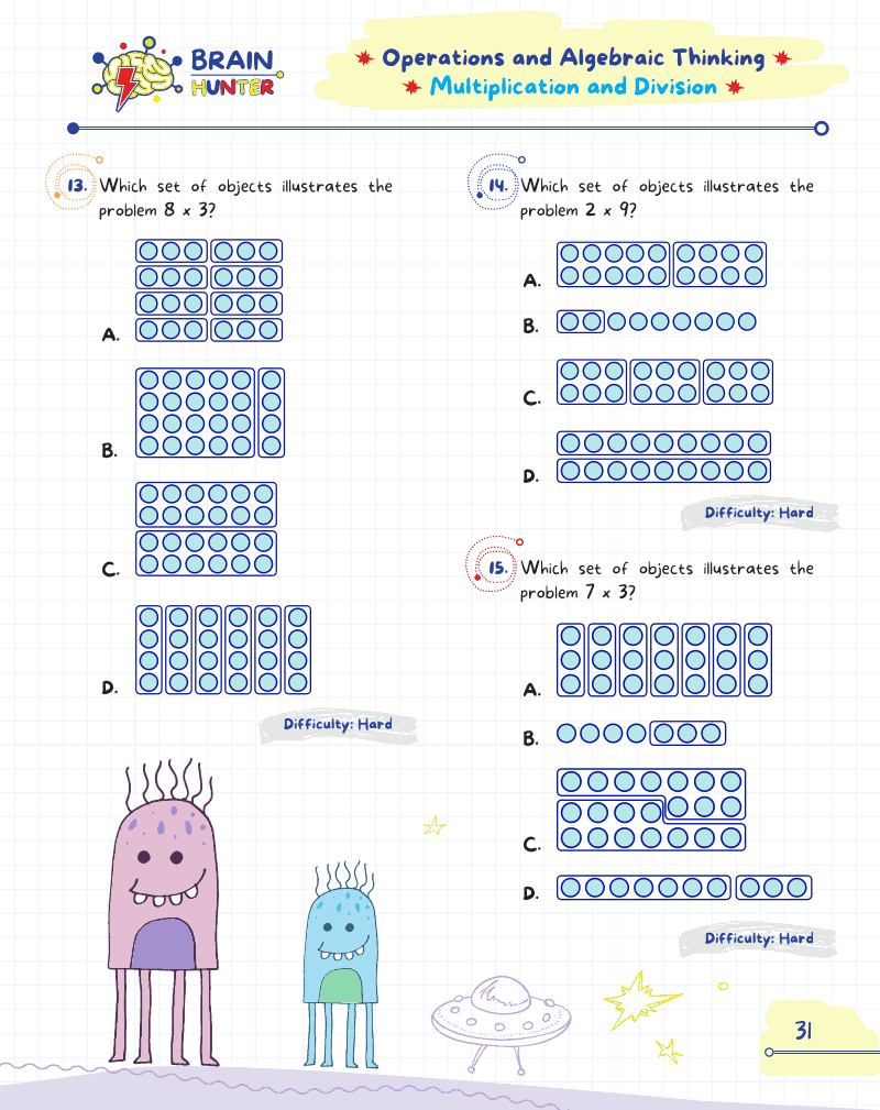 Math Practice Workbook For Grades 1-3