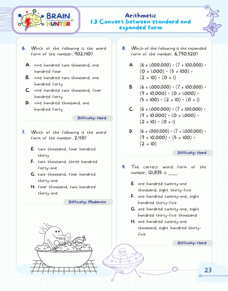 Math Practice Workbook for Grades 4-5: 1000+ Questions You Need to Kill in Elementary School