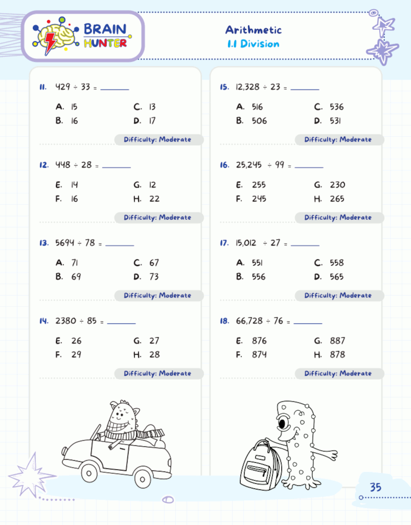 Math Practice Workbook for Grades 4-5: 1000+ Questions You Need to Kill in Elementary School