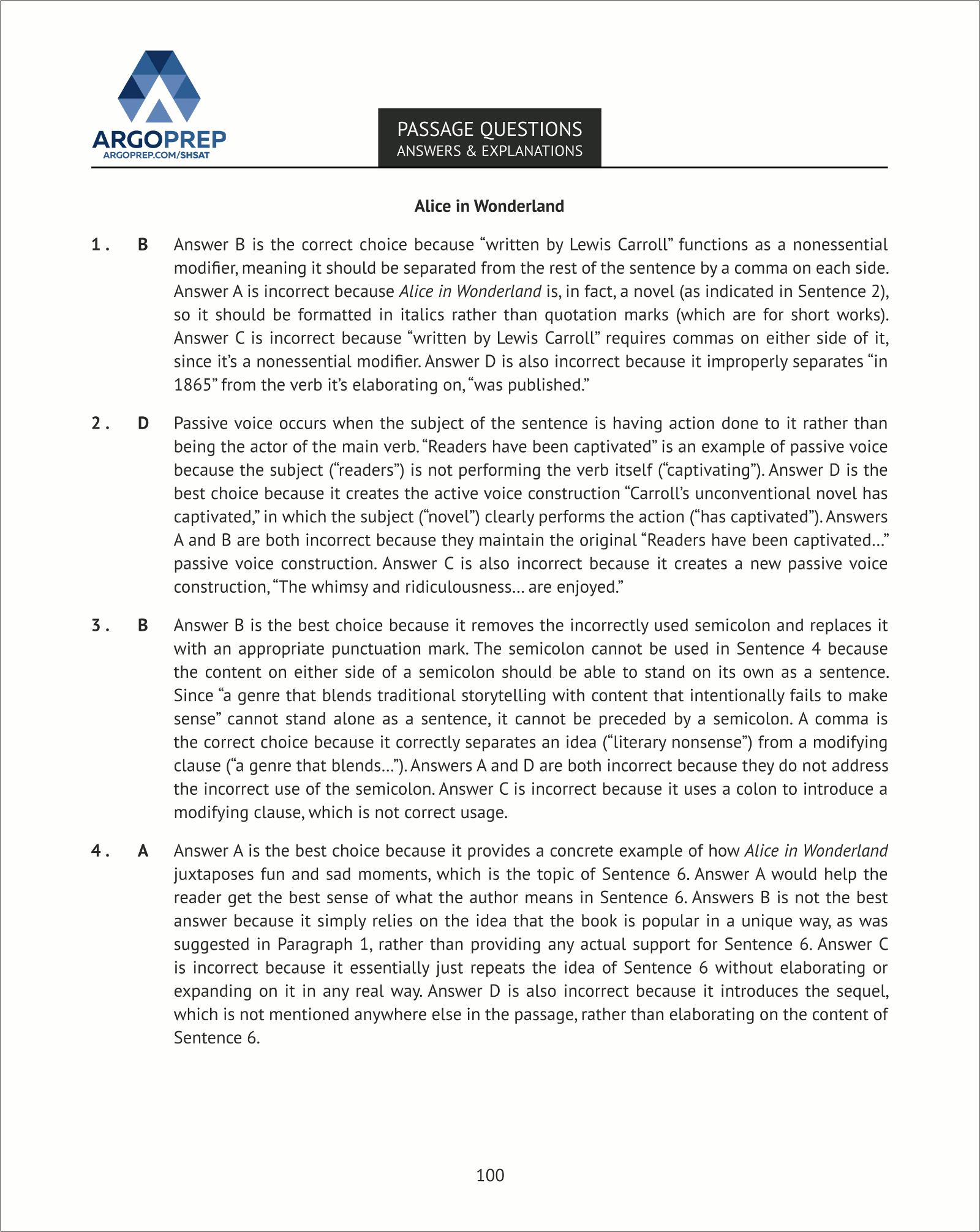 Shsat Prep: 158 Revising/Editing (Book 2)