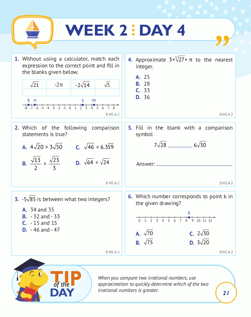 8th Grade Common Core Math: Daily Practice Workbook 8th Grade Common Core Math: Daily Practice Workbook
