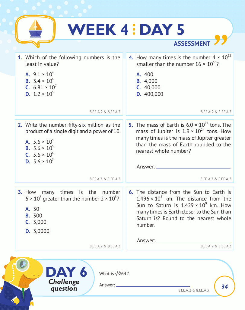 8th Grade Common Core Math: Daily Practice Workbook 8th Grade Common Core Math: Daily Practice Workbook