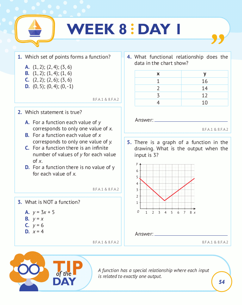 8th Grade Common Core Math: Daily Practice Workbook 8th Grade Common Core Math: Daily Practice Workbook