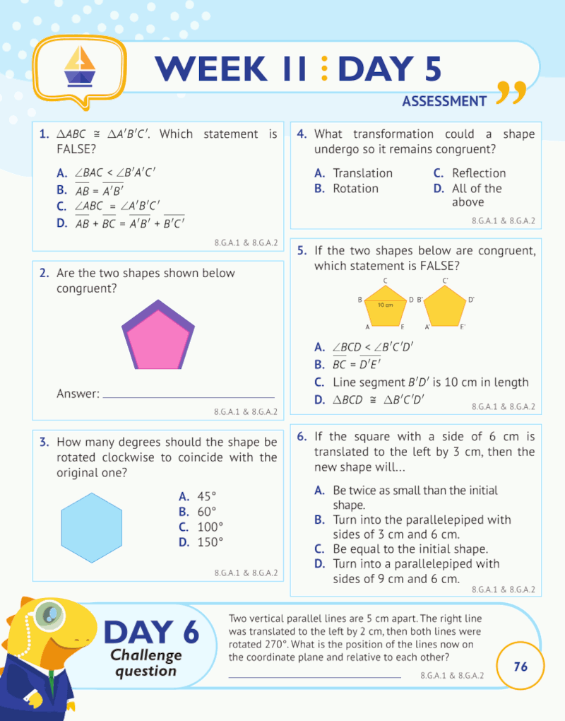 8th Grade Common Core Math: Daily Practice Workbook 8th Grade Common Core Math: Daily Practice Workbook