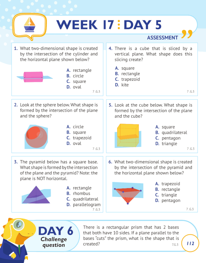 7th Grade Common Core Math: Daily Practice Workbook Part I: Multiple Choice 7th Grade Common Core Math: Daily Practice Workbook Part I: Multiple Choice