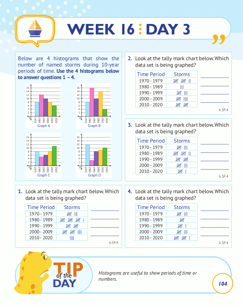 6th Grade Common Core Math: Daily Practice Workbook Part II: Free Response