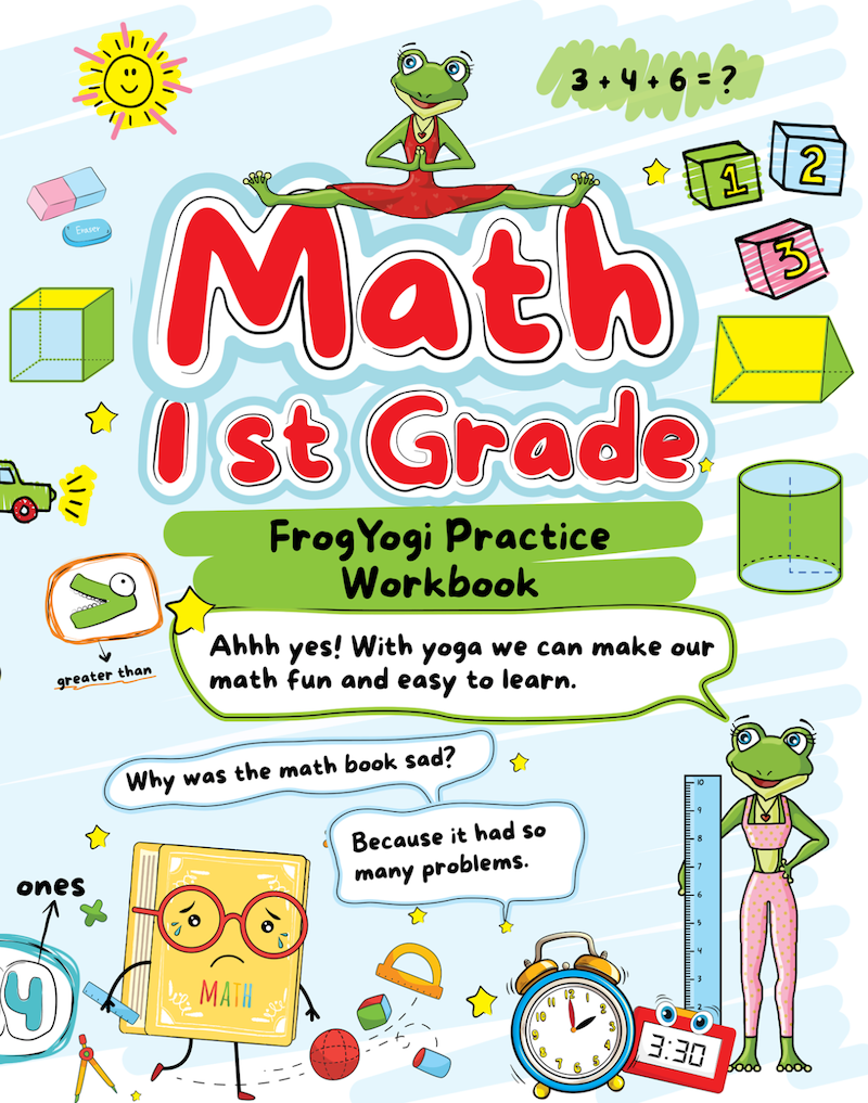 1st Grade Math: Frogyogi Practice Workbook