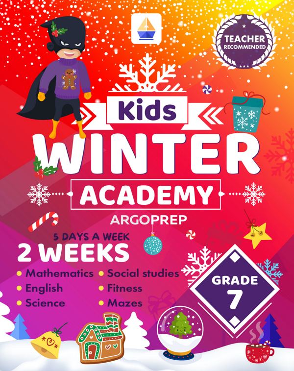 Kids Winter Academy by ArgoPrep: Grade 7