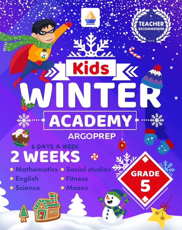 Kids Winter Academy by ArgoPrep: Grade 5