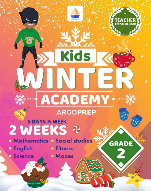 Kids Winter Academy by ArgoPrep: Grade 2