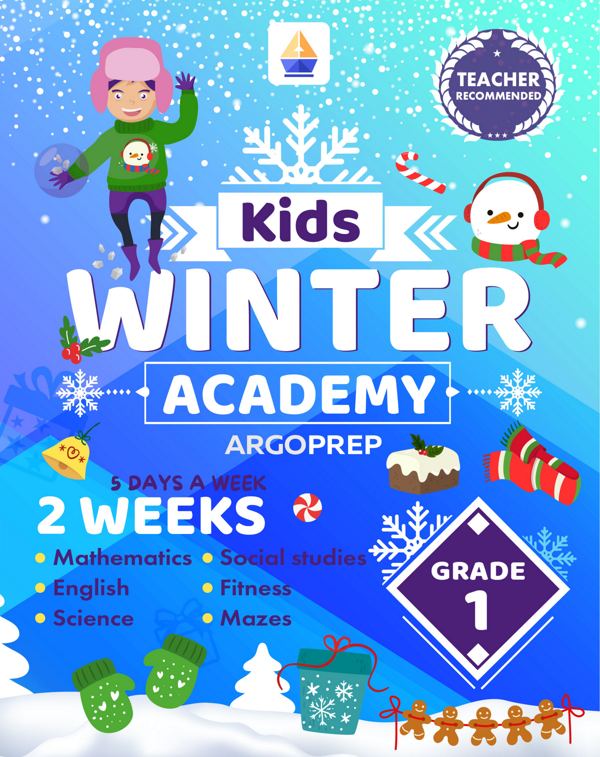 Kids Winter Academy by ArgoPrep: Grade 1