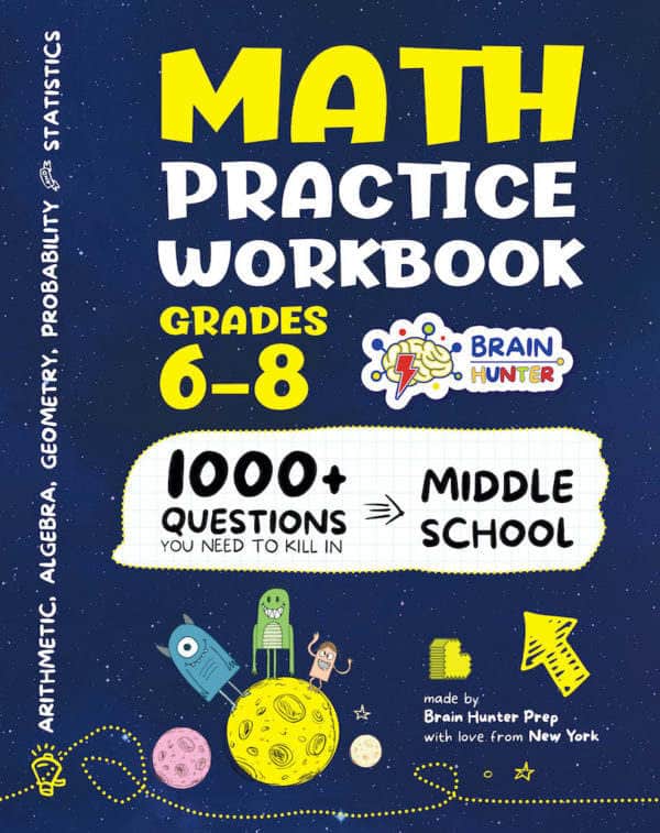 Math Practice Workbook For Grades 6-8