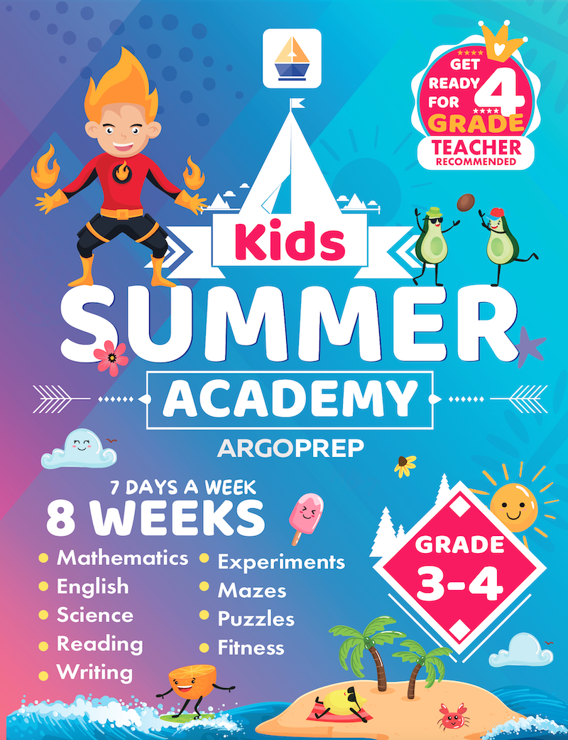 Kids Summer Academy by ArgoPrep: Grade 3-4