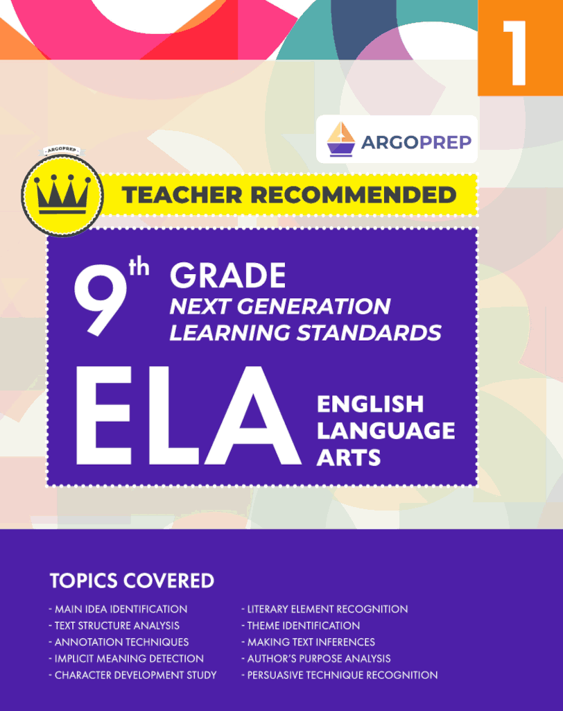 9th Grade Common Core ELA (English Language Arts) | Next Generation Learning Standards: Daily Practice Workbook #1